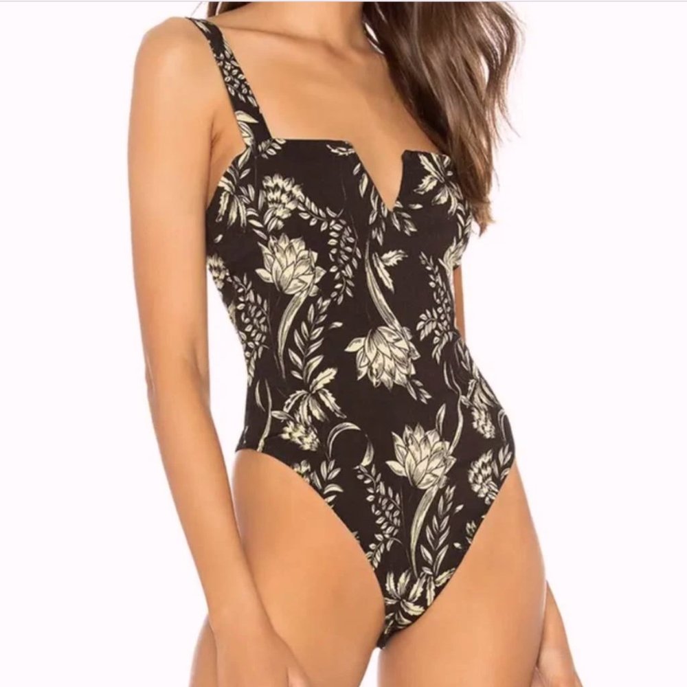 Free People Adjustable Pippa V Wire Bodysuit